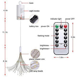 150 Led Fairy Starburst Firework Battery Operated Hanging Light 8 Modes W/remote - Warm White