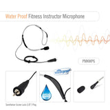 Pyle Pmkwp6 Flexible Waterproof/sweatproof Headset Microphone For Exercise And Fitness Condenser