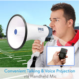 PYLE PMP45R Professional Megaphone With Recording, Detachable Microphone & Rechargeable battery