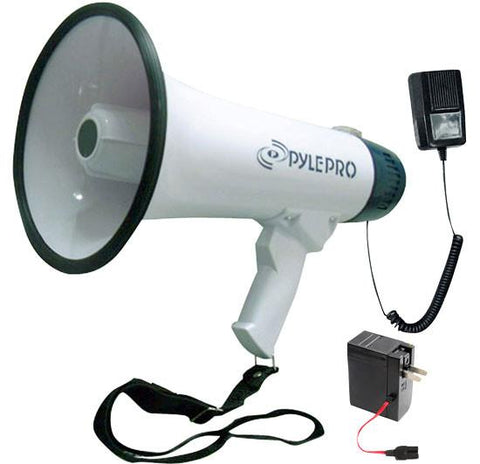 Pyle Pmp45R Professional Dynamic Megaphone With Recording Function/detachable Microphone &
