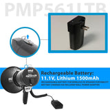 Pyle Pmp561Ltb 50 Watt Megaphone Rechargeable Battery W/ledlight
