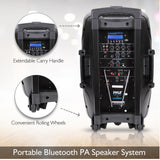 CLEARANCE - PYLE PPHP1235WMU Bluetooth Rechargeable PA Speaker with Microphones