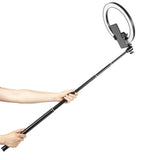 3 Colour 10-inch LED Ring Light with Tripod Stand / Removable Selfie Stick
